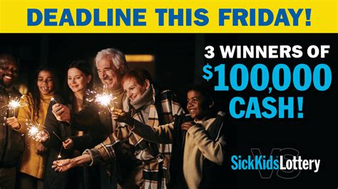 sickkids lottery 2023 calendar|Prizes .